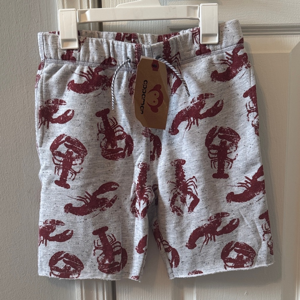 Appaman Grey Sweat-shorts-Lobster print (size 10) NWT